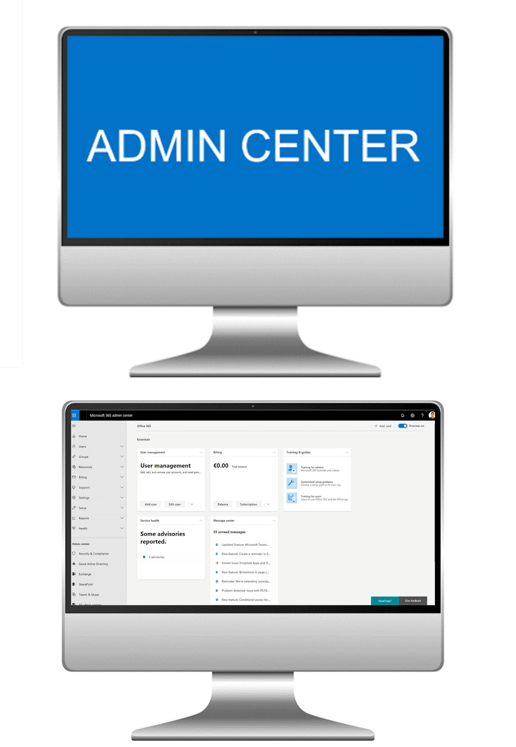 Microsoft Admin Centre Course Swansea
